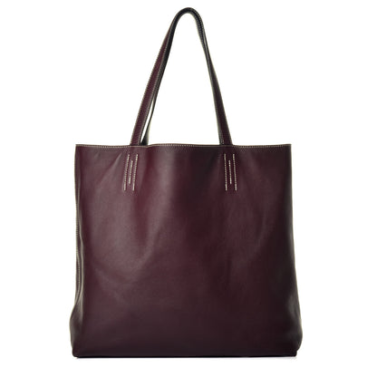 Hermes Sikkim Double Sens 45 Reversible Tote Black Prune 3 of 15