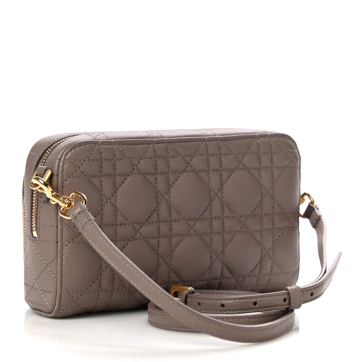 Christian Dior Supple Calfskin Caro Double Pouch Warm Taupe 3 of 10
