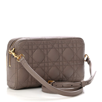 Christian Dior Supple Calfskin Caro Double Pouch Warm Taupe 3 of 10