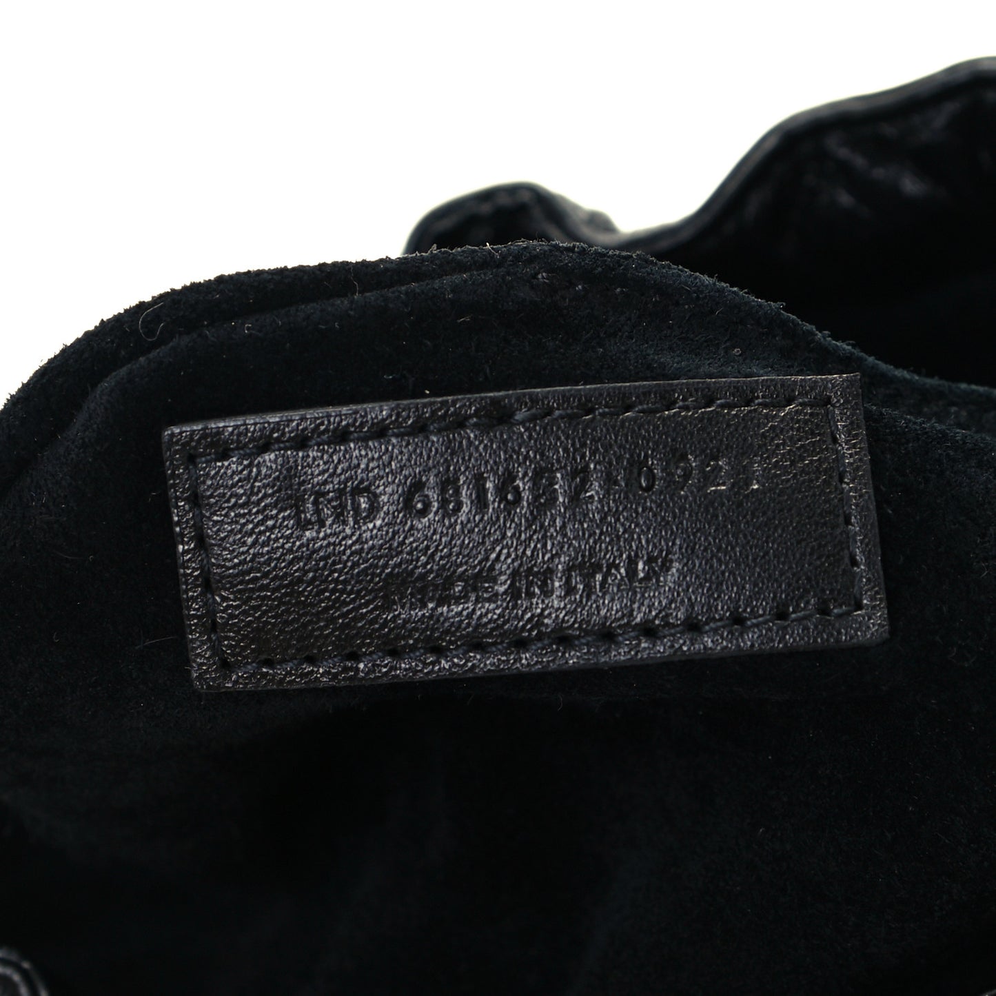 Calfskin Pac Ruched Hobo Black