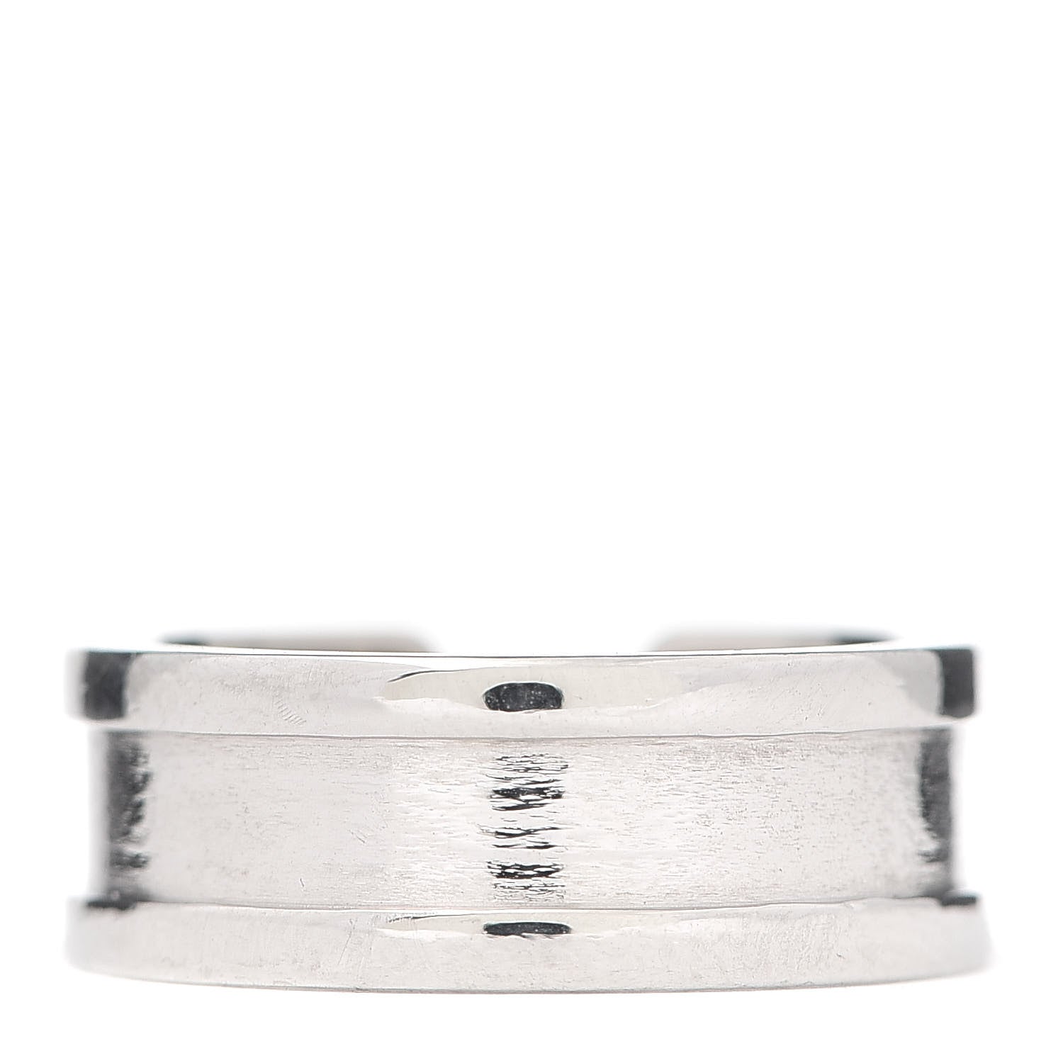 Cartier 18K White Gold 6.5mm C De Ring 47 4 3 of 5