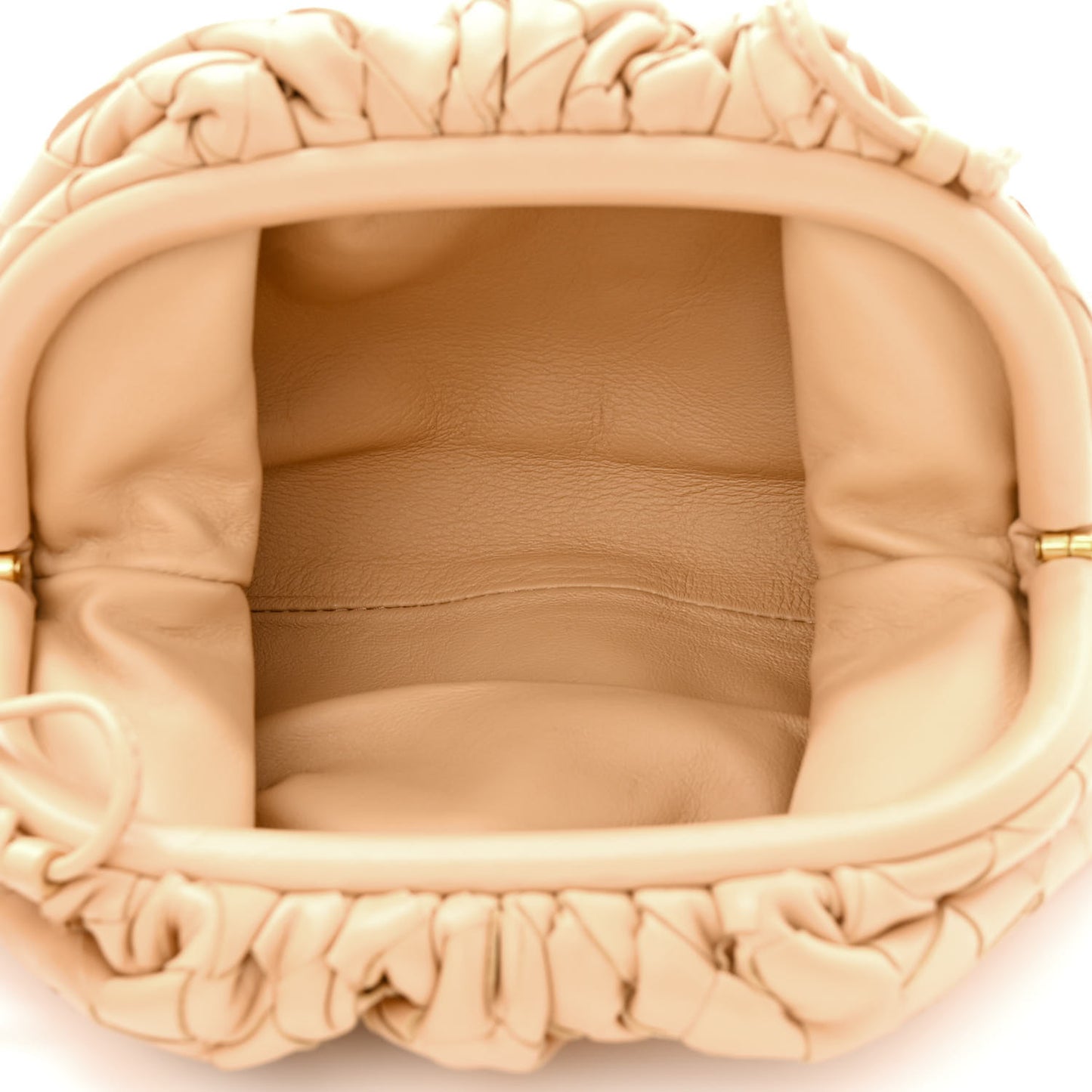 Nappa Intrecciato The Mini Pouch Almond