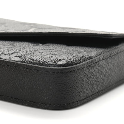 Louis Vuitton Empreinte Pochette Felicie Chain Wallet Black 9 of 9