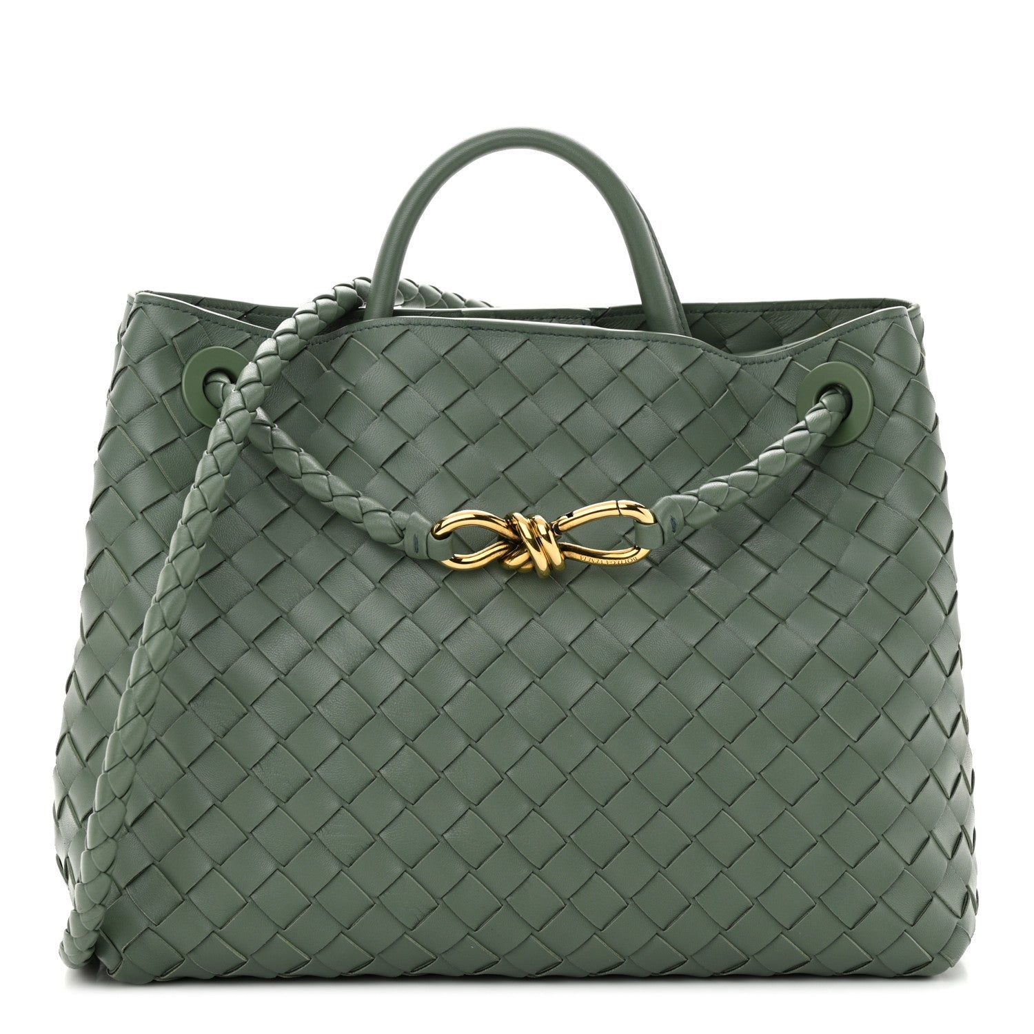 Bottega Veneta Nappa Intrecciato Medium Andiamo Shoulder Bag Aloe 1 of 11