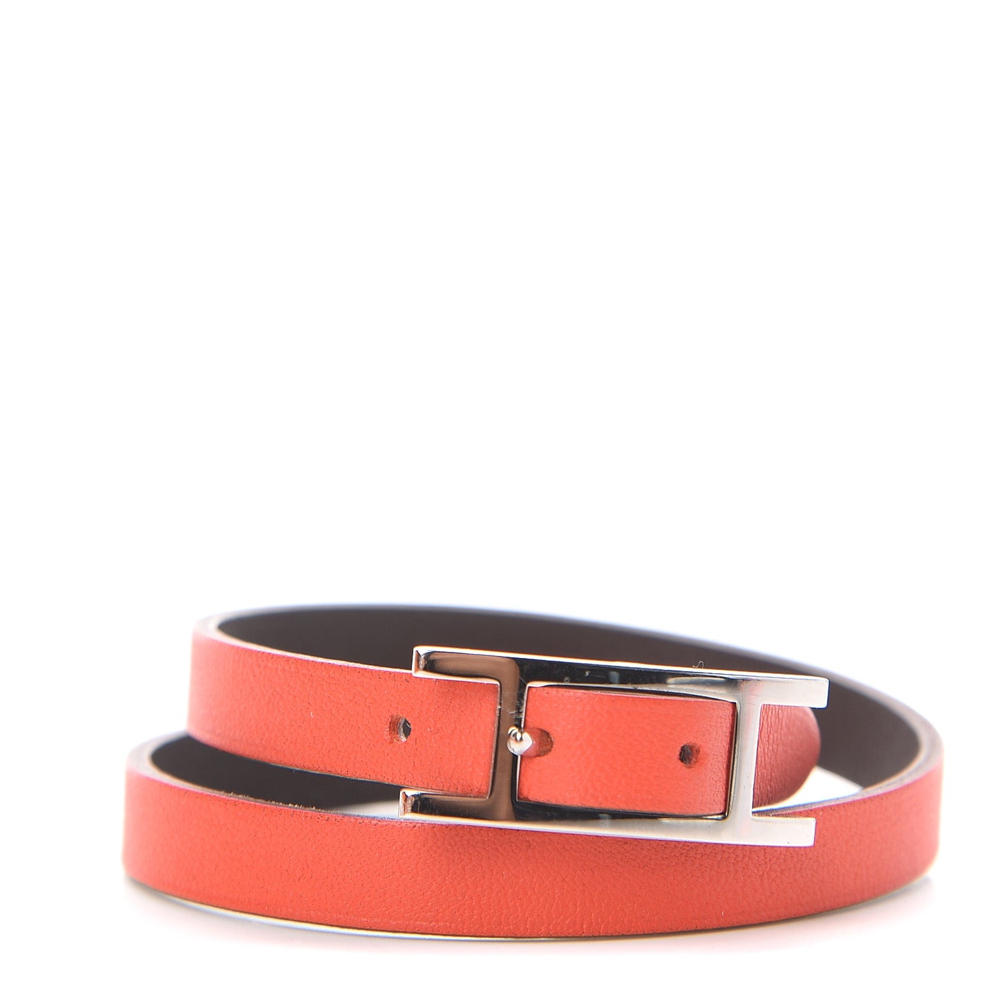 Swift Chamonix Behapi Double Tour Reversible Bracelet XS Capucine Chocolate