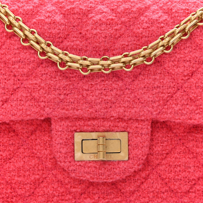 Chanel Tweed Quilted 2.55 Reissue Mini Flap Pink 8 of 10