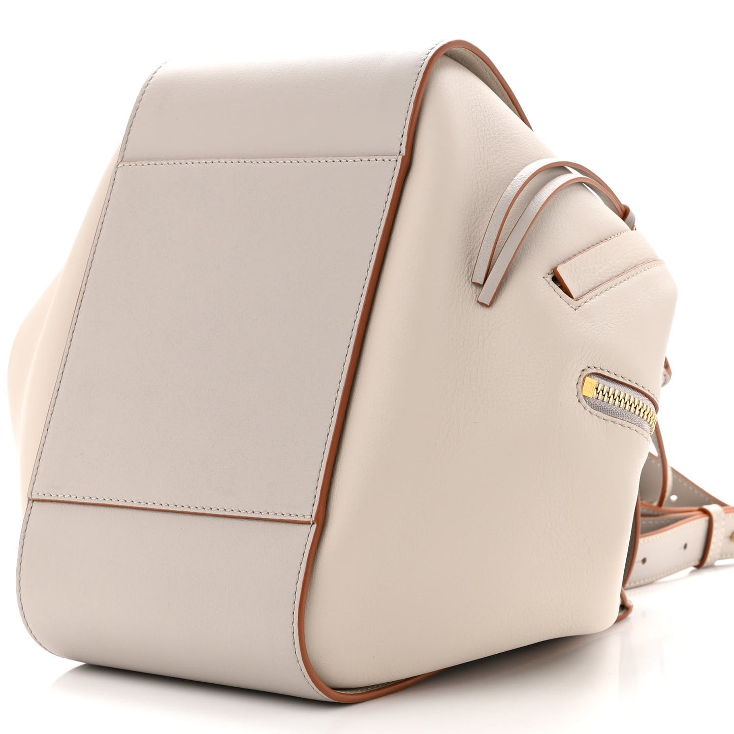 Grained Calfskin Small Hammock Shoulder Bag Light Ghost