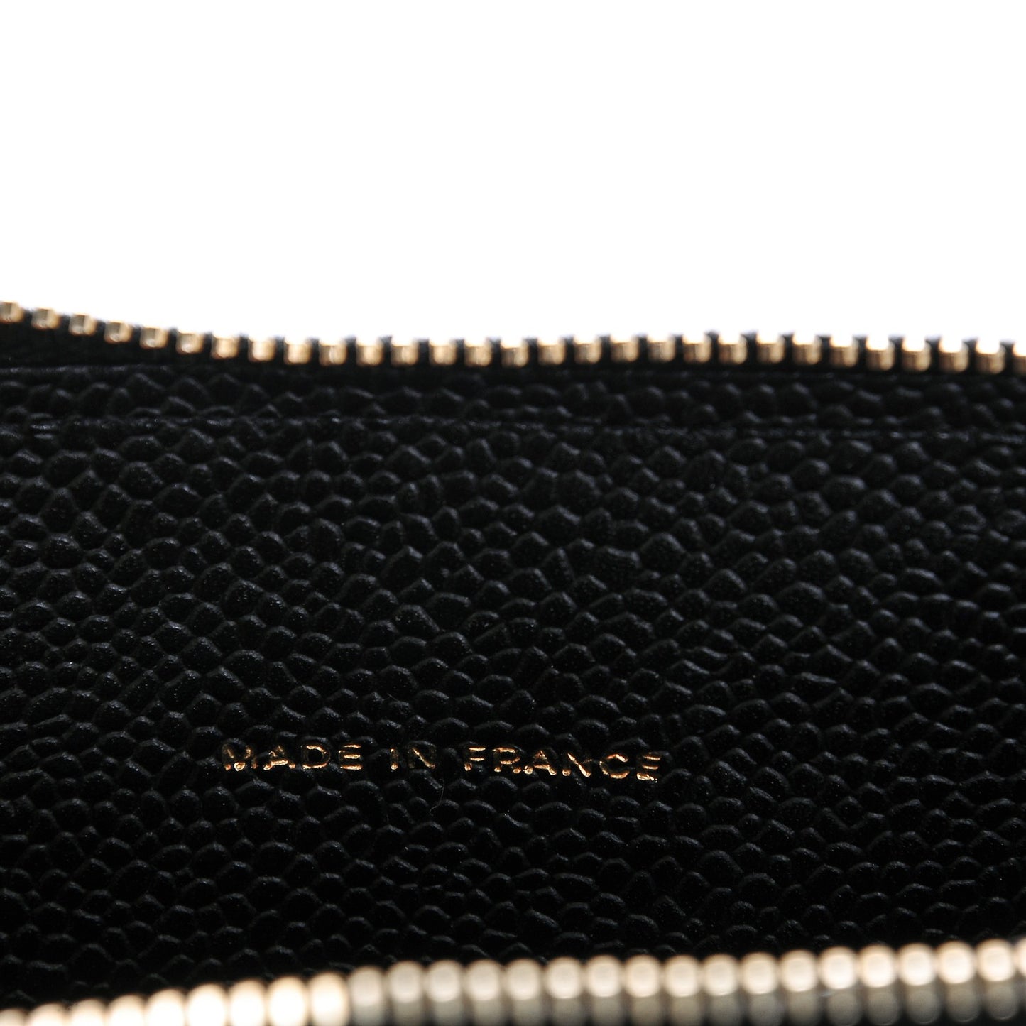 Caviar Quilted Large Gusset Zip Around Wallet Black