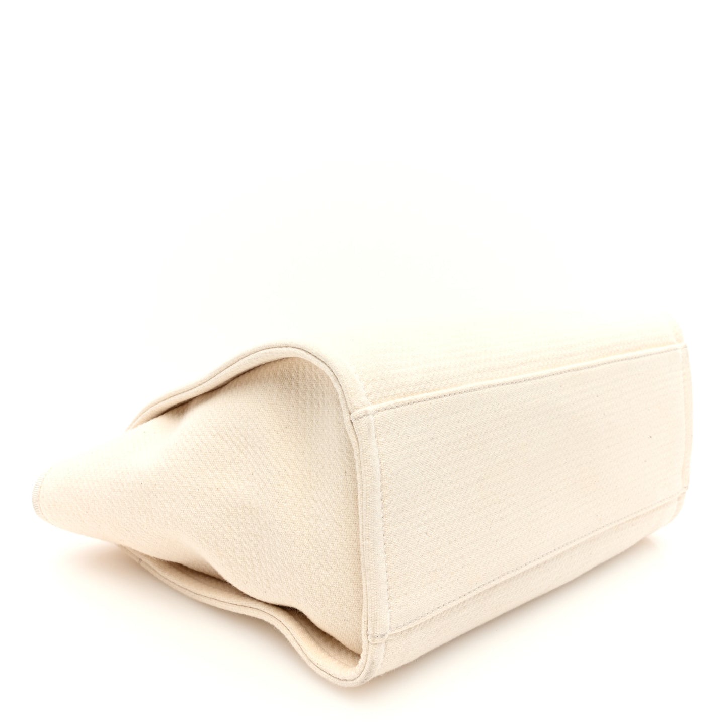 Mixed Fibers Small Deauville Tote White
