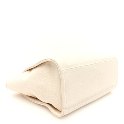 Chanel Mixed Fibers Small Deauville Tote White 5 of 11