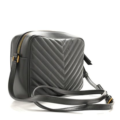 Saint Laurent Calfskin Matelasse Monogram Lou Camera Bag Smog 3 of 10