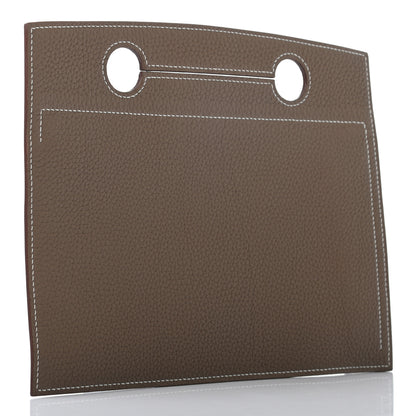 Hermes Togo Backpocket Pouch 30 Etoupe 3 of 6