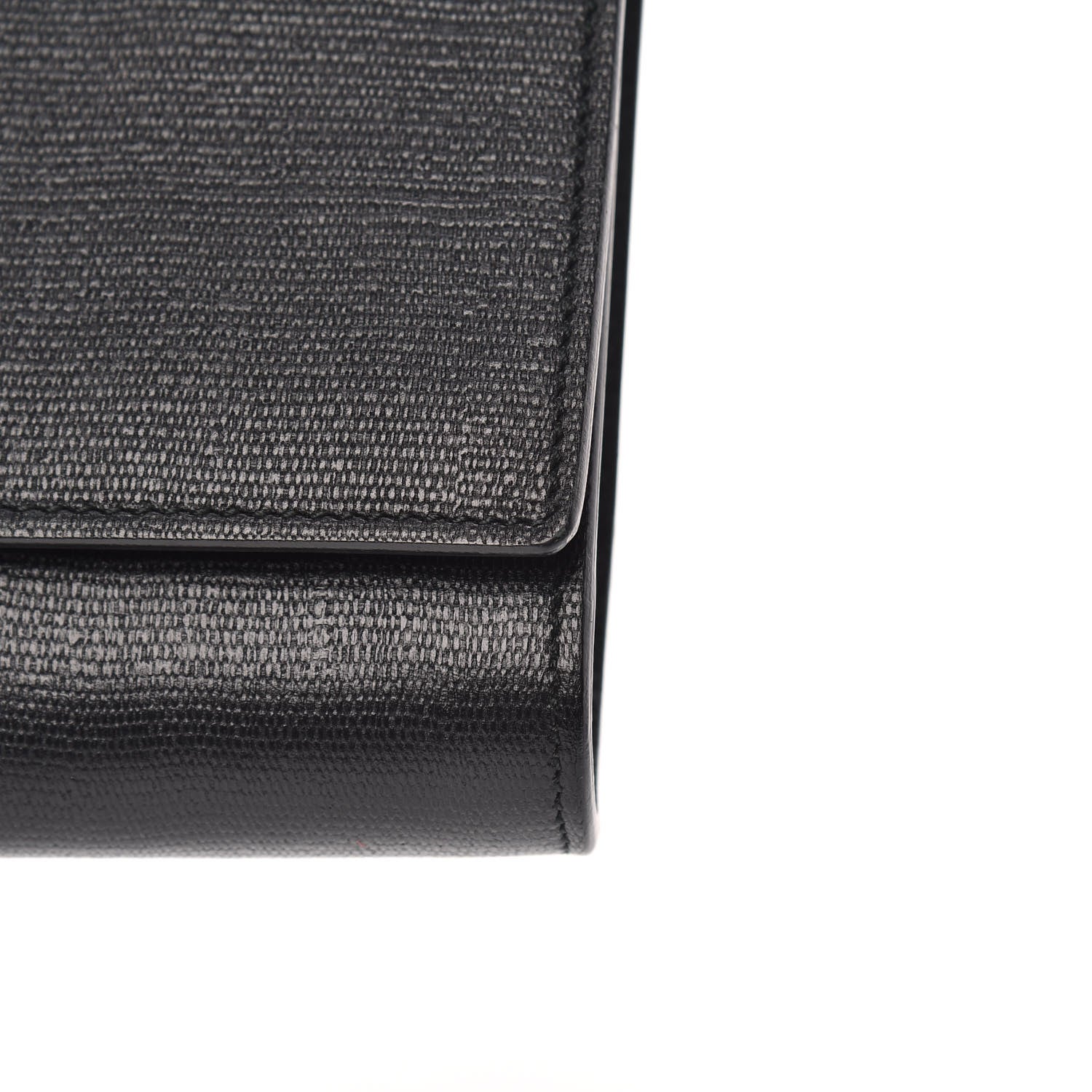 Saint Laurent Textured Calfskin Y Ligne Clutch Black 10 of 10