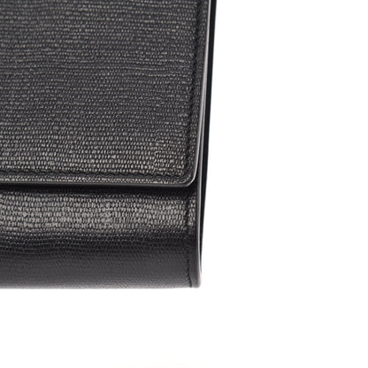 Saint Laurent Textured Calfskin Y Ligne Clutch Black 10 of 10