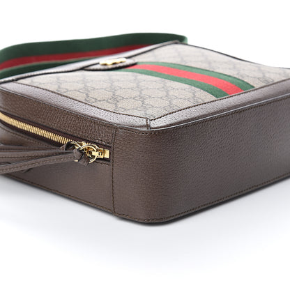 Gucci GG Supreme Monogram Web Small Ophidia Top Handle Shoulder Bag Brown 7 of 8