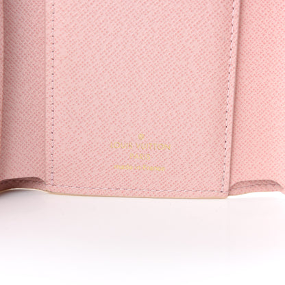 Louis Vuitton Damier Azur Victorine Wallet Rose Ballerine 6 of 8