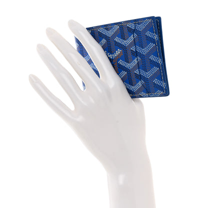 Goyard Goyardine Bi-Fold Victoire PM Wallet Sky Blue 2 of 8