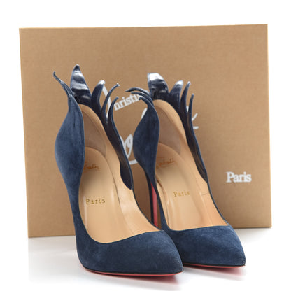 Christian Louboutin Suede Victorina 100 Pumps 37 Night 9 of 9