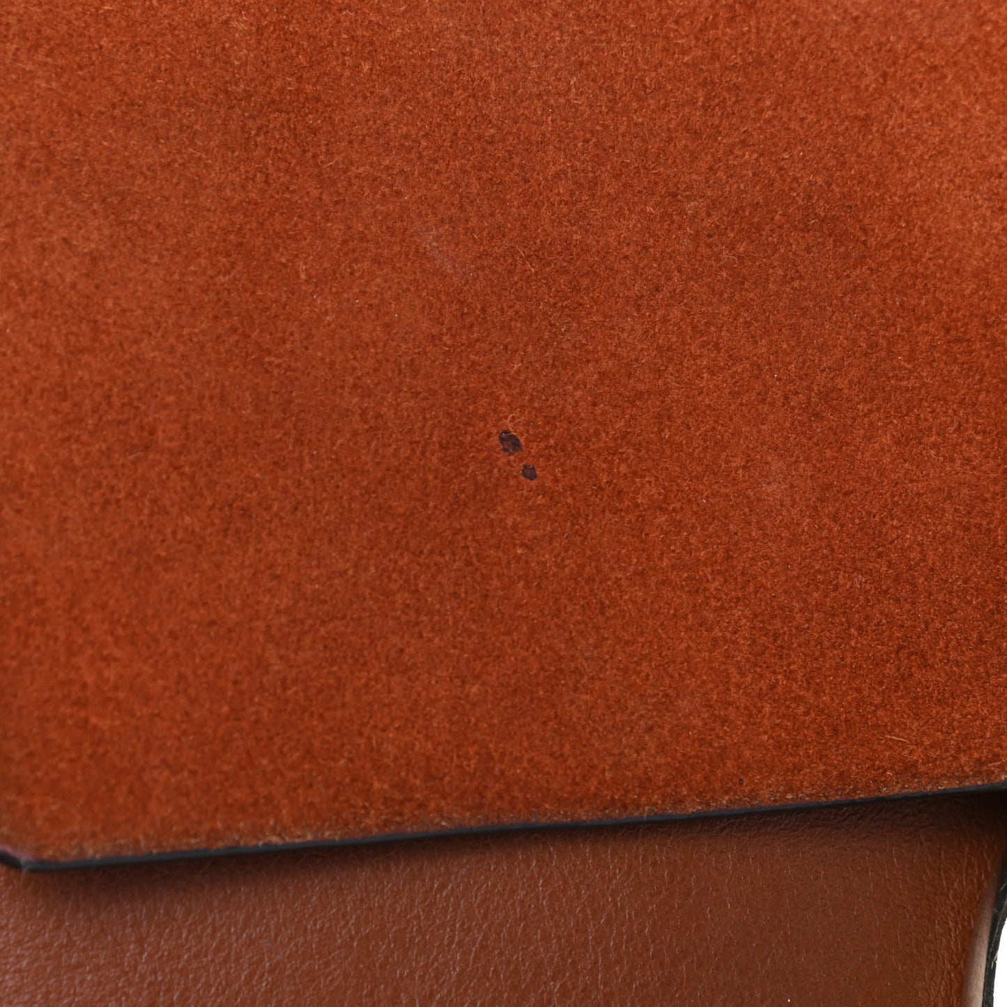 Suede Calfskin Small Faye Shoulder Bag Tobacco