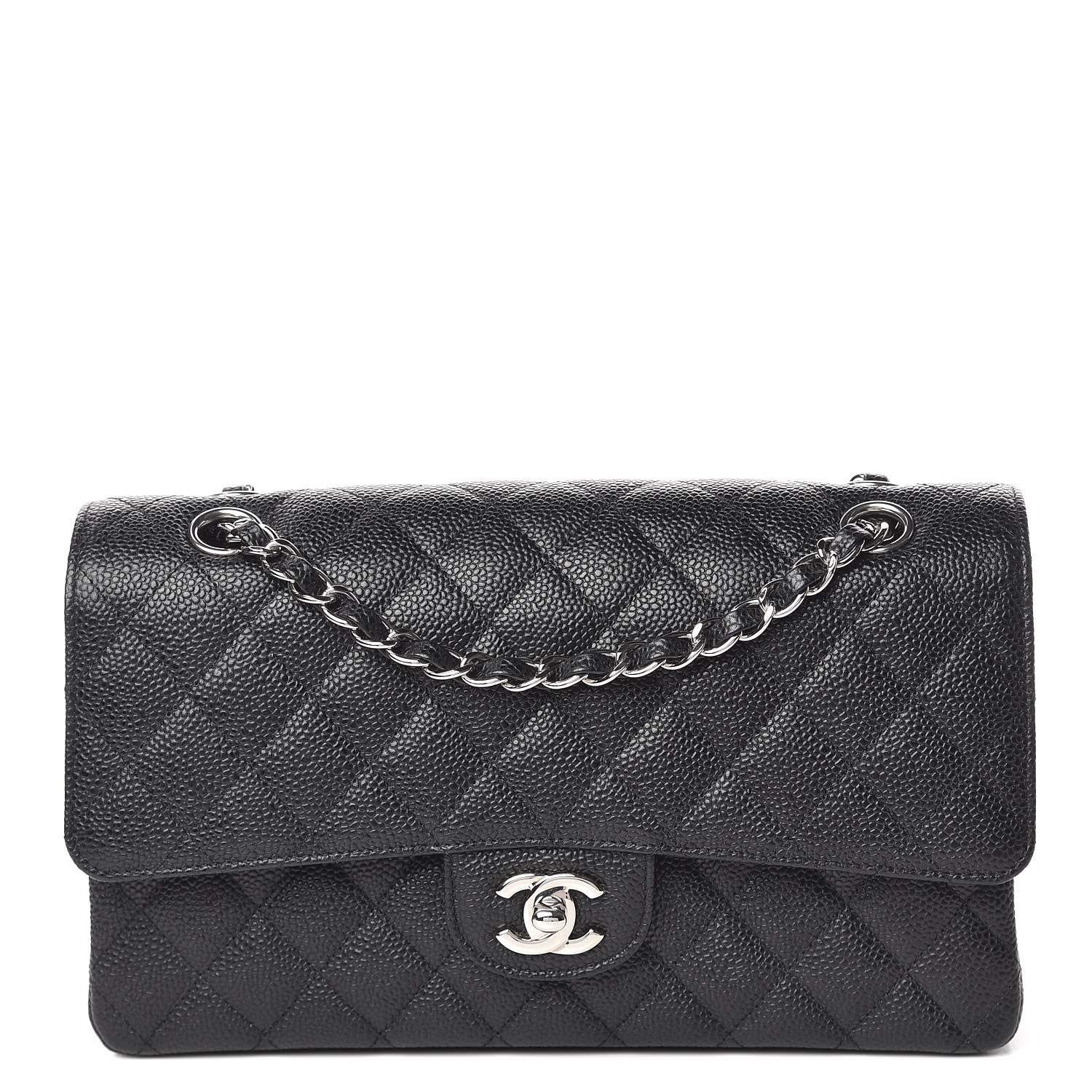 Chanel Caviar Quilted Medium Double Flap Black 1 of 11