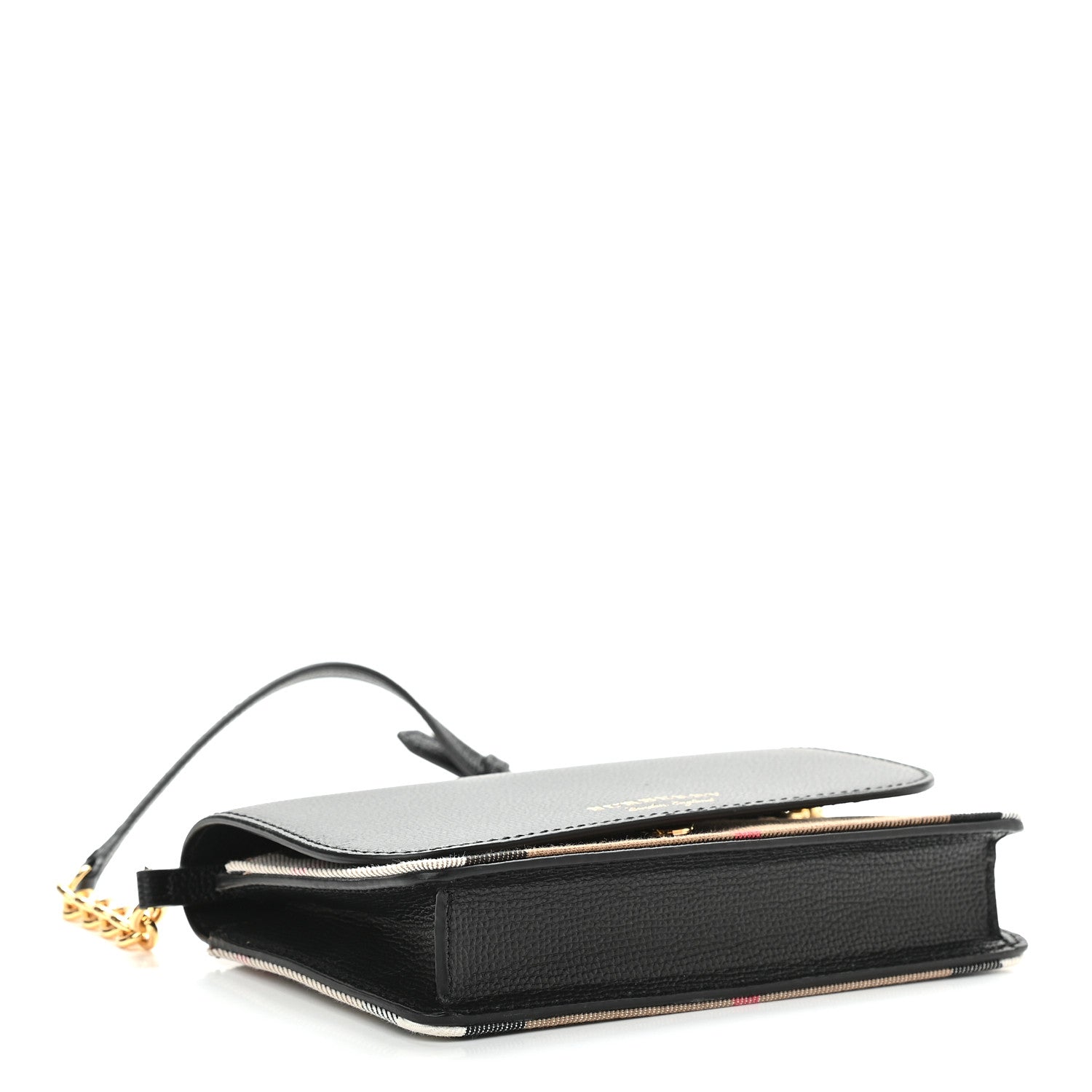 Burberry Calfskin Vintage Check Small Loxley Crossbody Black 4 of 9