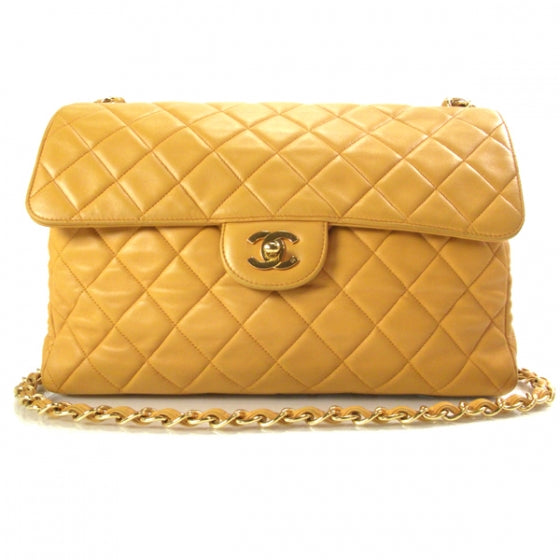 Lambskin Jumbo Flap Mango