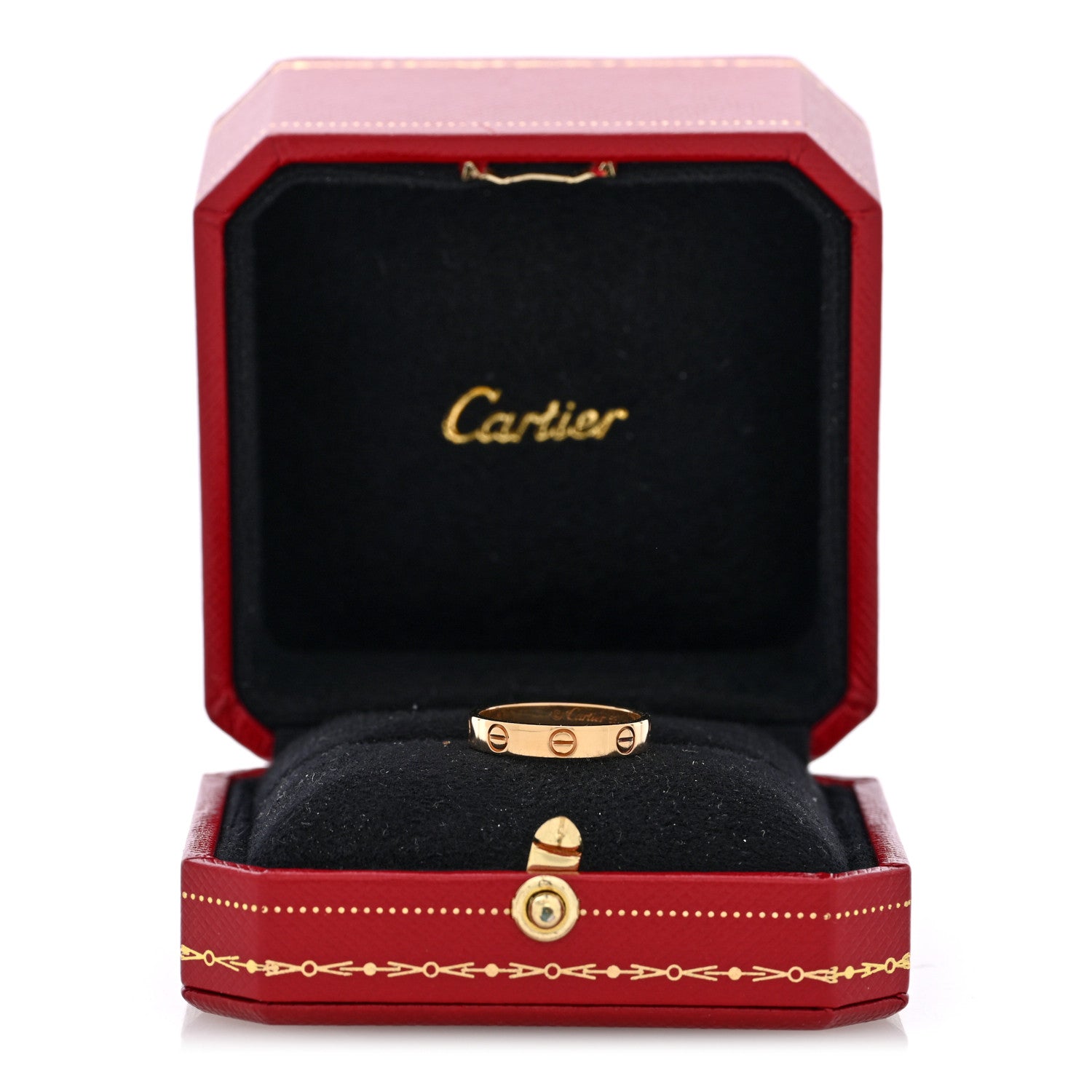 Cartier 18K Yellow Gold 3.5mm LOVE Wedding Band Ring 53 6.5 5 of 5