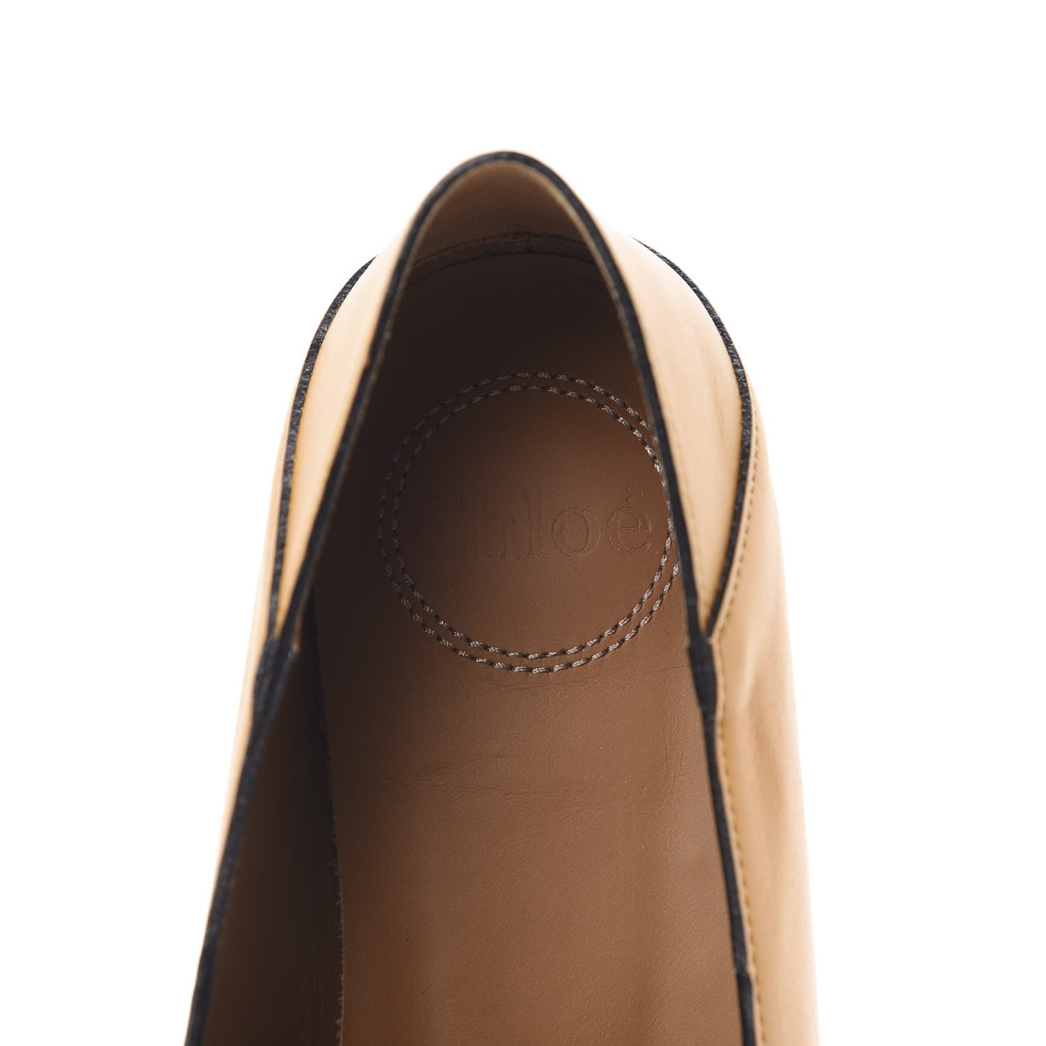 Chloe Semi Shiny Calfskin Suede C Loafer 37 Yellow 8 of 8