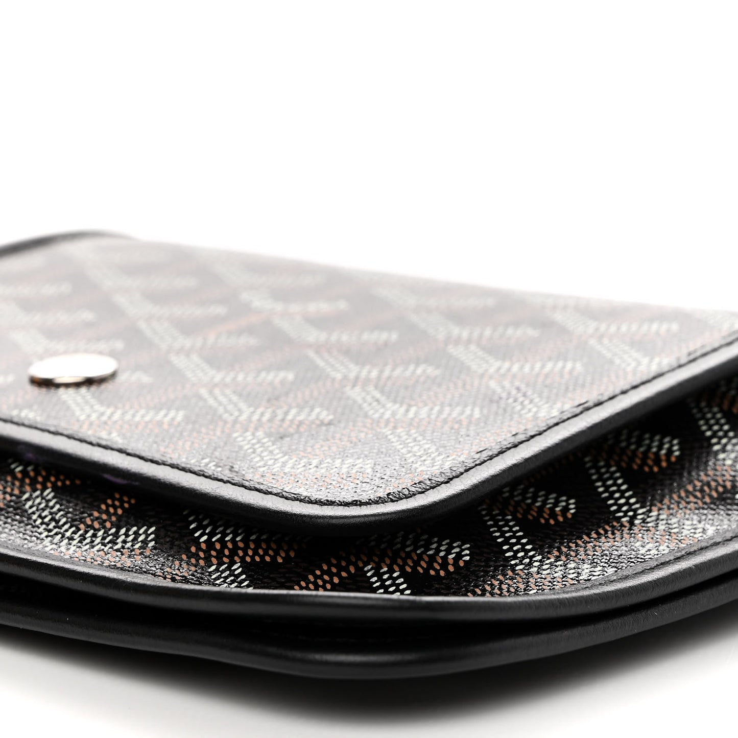 Goyardine Plumet Wallet Clutch Black