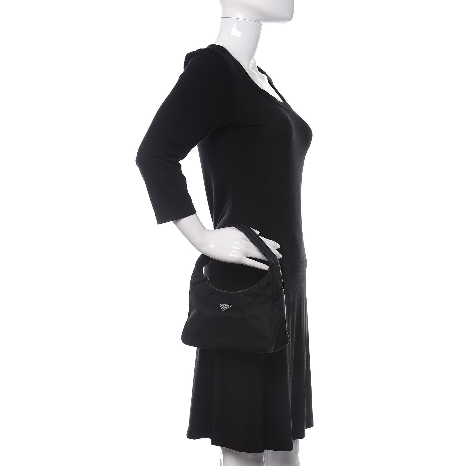 Prada Tessuto Nylon Sport Shoulder Bag Black 2 of 9