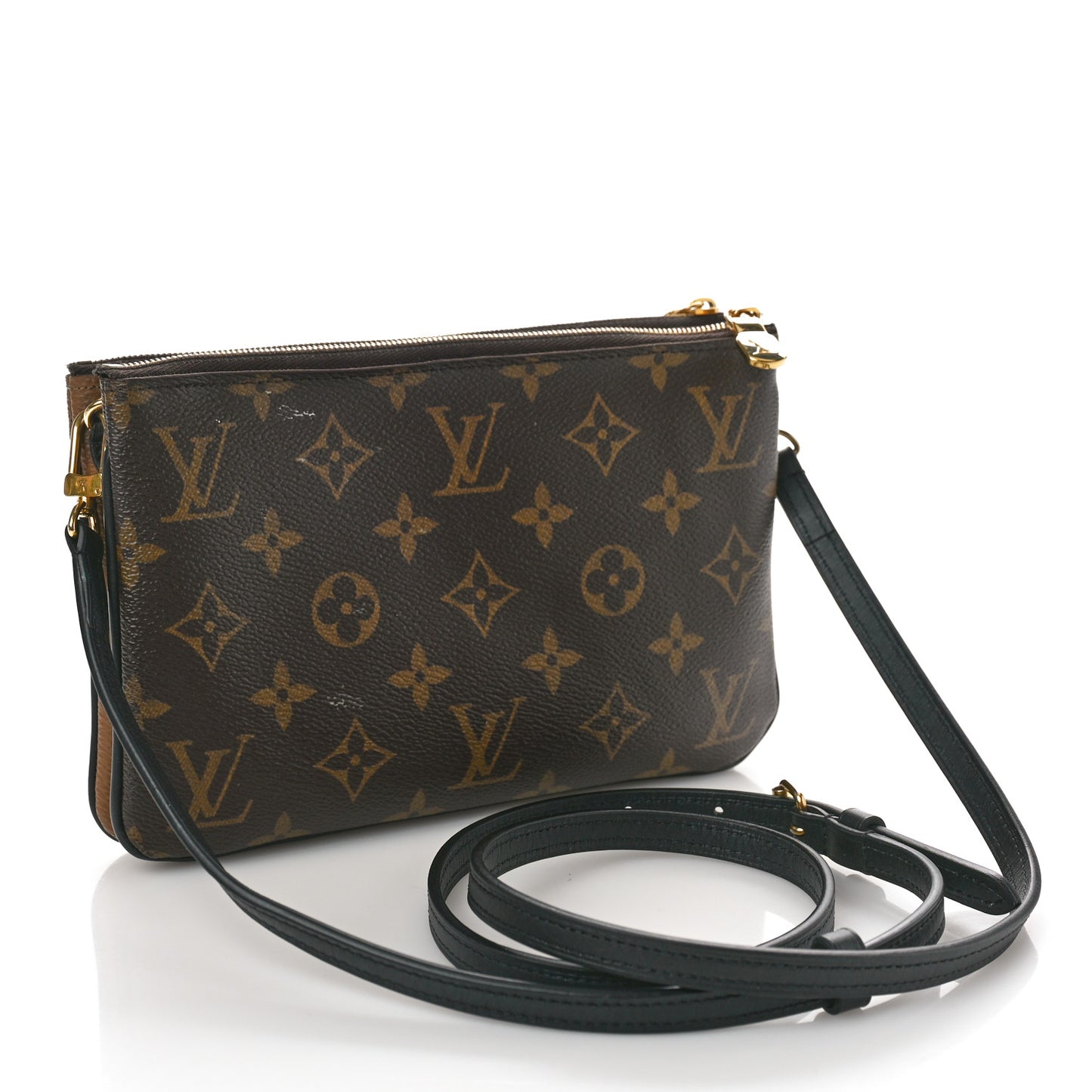 Reverse Monogram Giant Double Zip Pochette