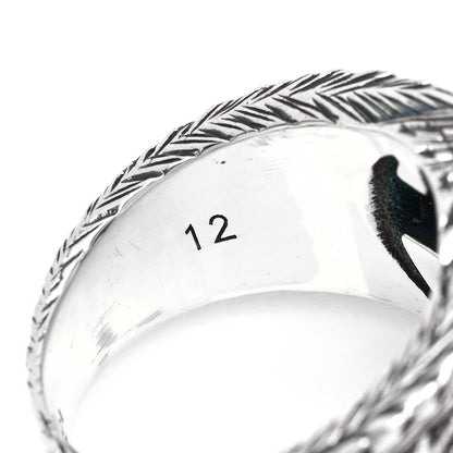 Gucci Sterling Silver Interlocking GG Signet Ring 52 6 5 of 5