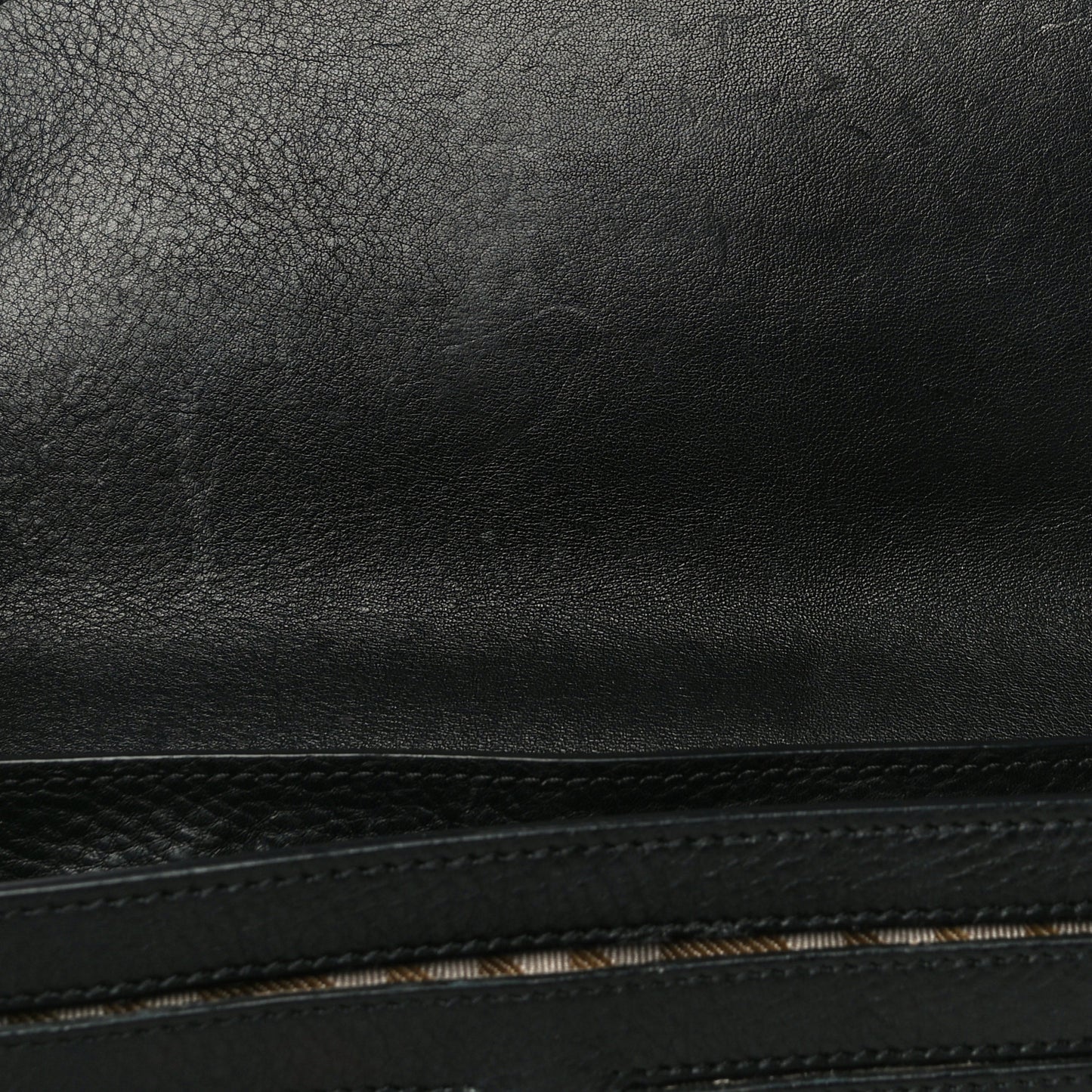 Textured Leather PS11 Wristlet Clutch Black