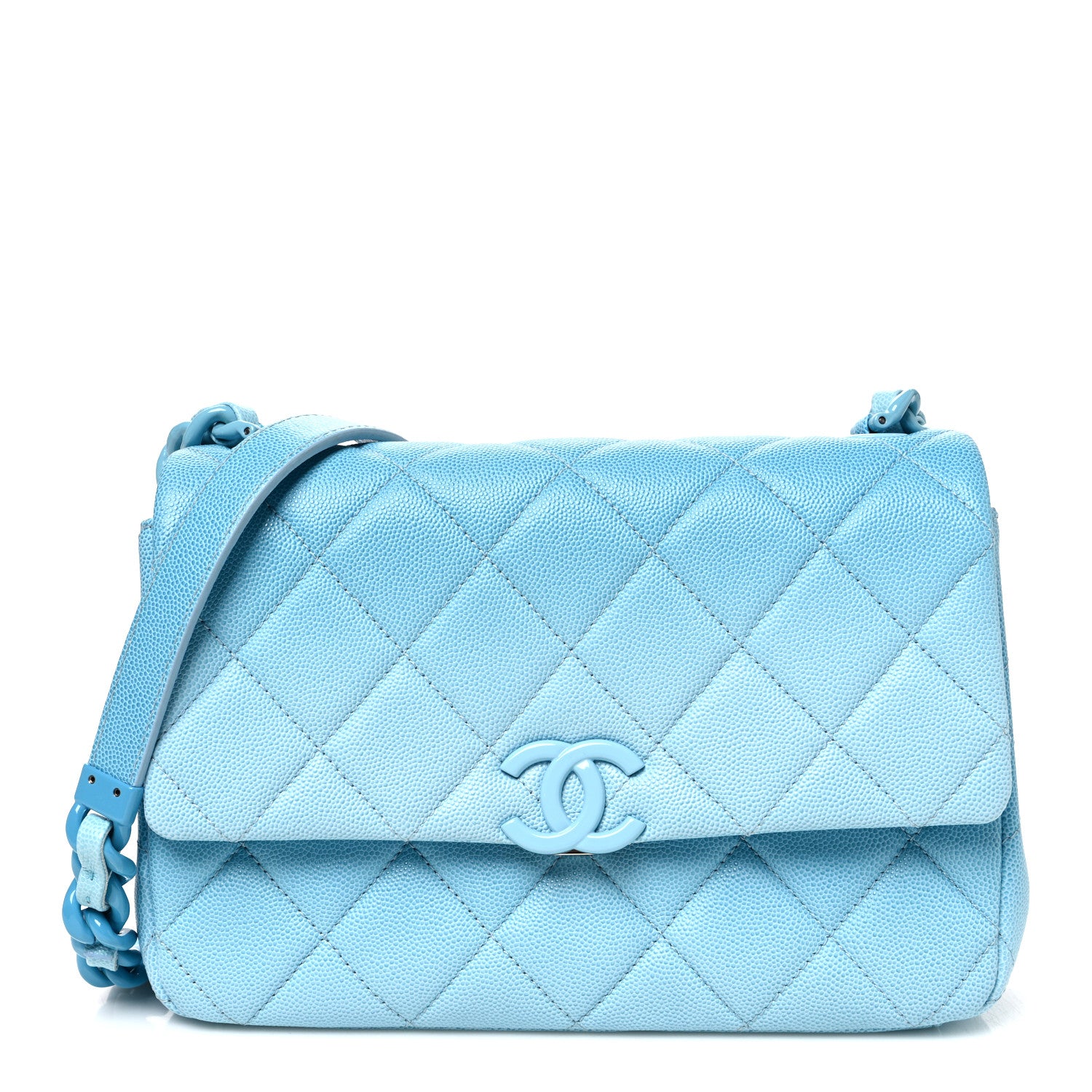 Chanel Shaded Caviar Quilted My Everything Flap Light Blue 1 of 10