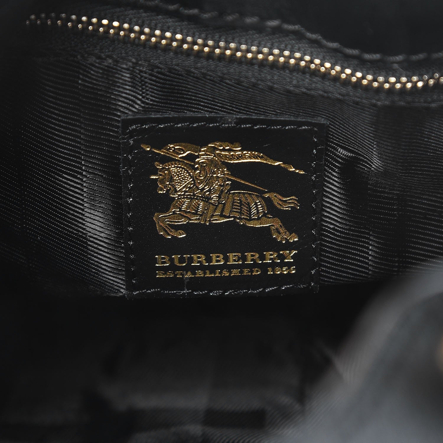 Burberry Calfskin Quilted Small Brook Hobo Black 6 of 7