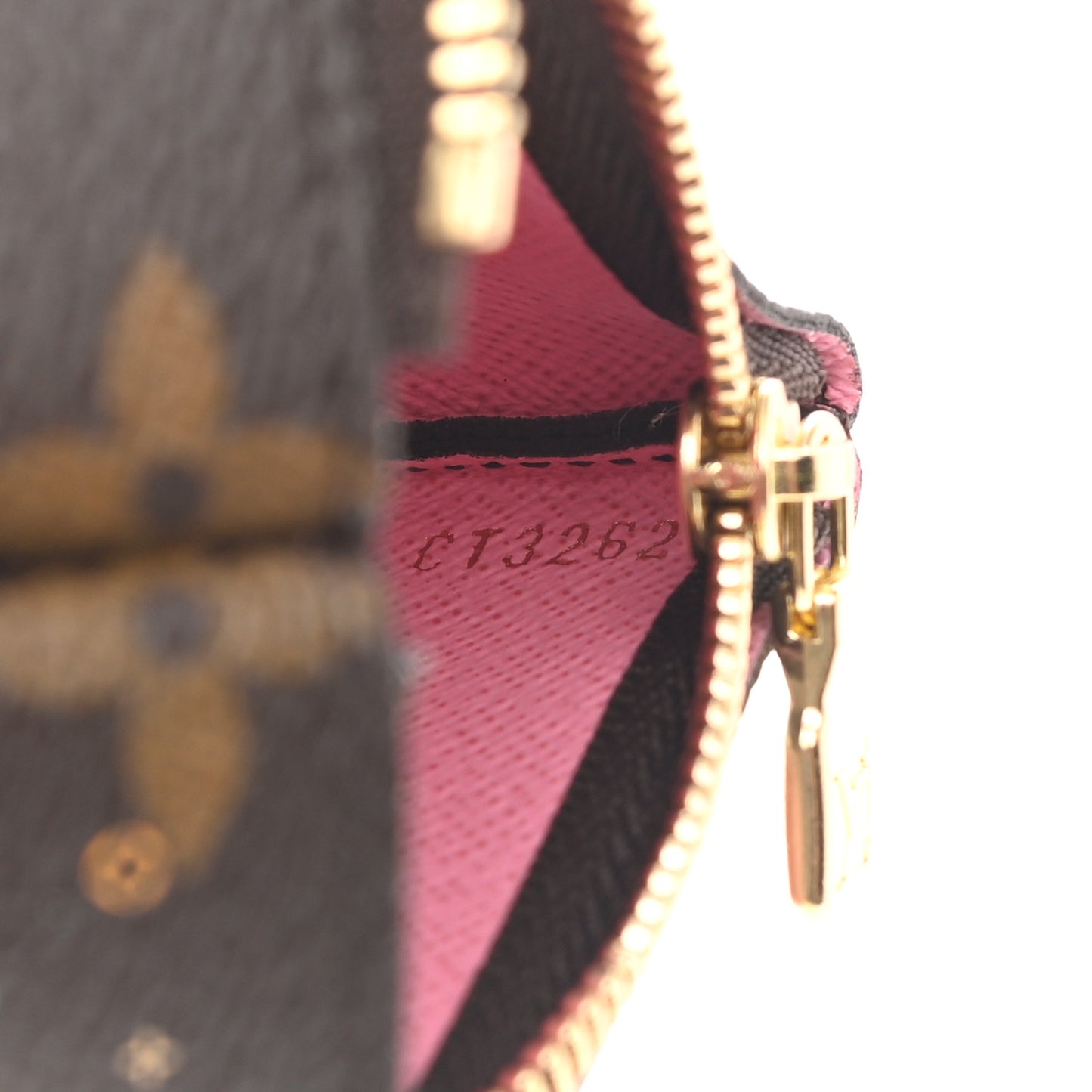 Monogram 2022 Christmas Animation Paris Key Pouch Pink