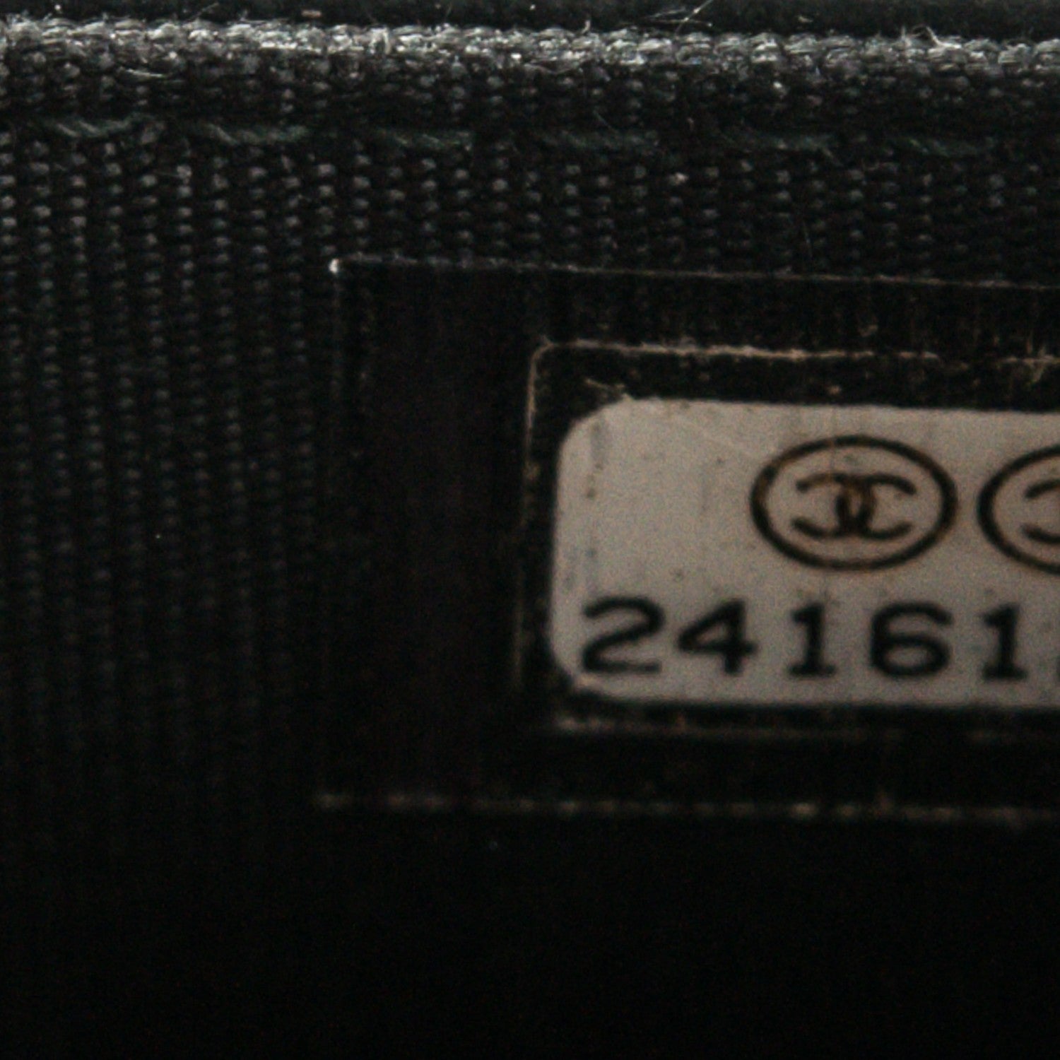 Chanel Calfskin Painted Chevron Embossed Boy Wallet On Chain WOC Black 8 of 8
