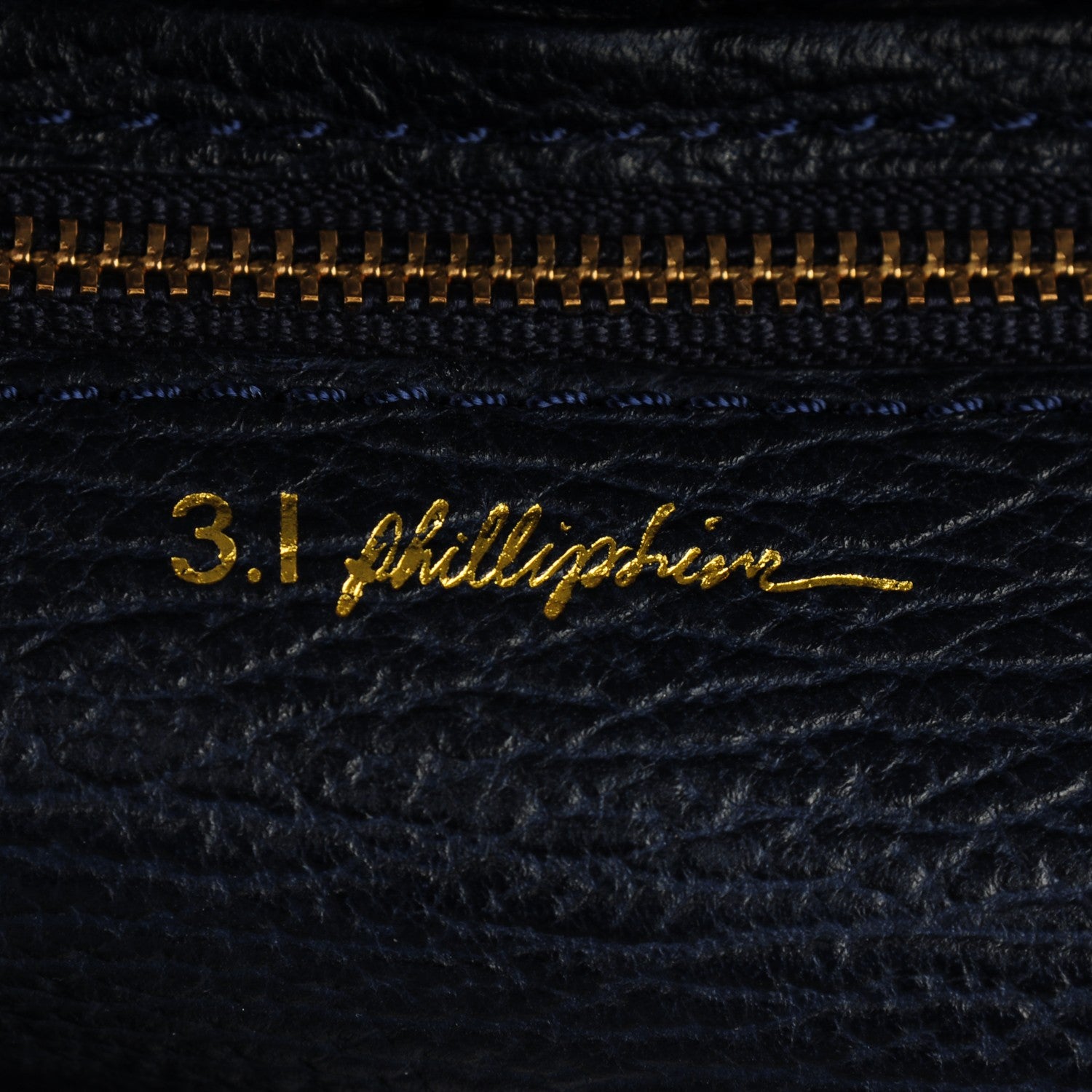 3.1 Phillip Lim 3.1 Textured Calfskin Mini Pashli Satchel Ink 6 of 6