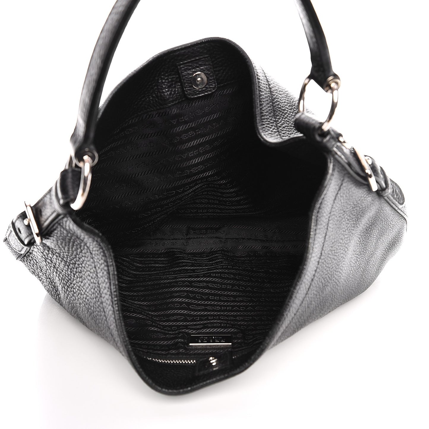 Vitello Daino Hobo Nero Black