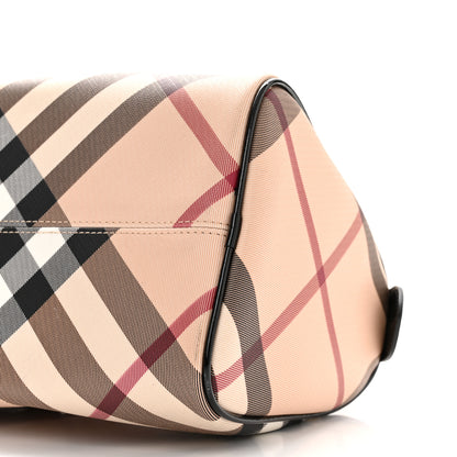 Burberry Nova Check Patent Small Chester Bowling Bag Black 9 of 9