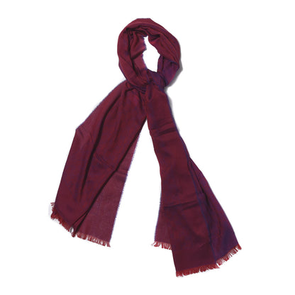 Gucci Wool Silk GG Monogram GGNat Plus Scarf Fuchsia 1 of 7