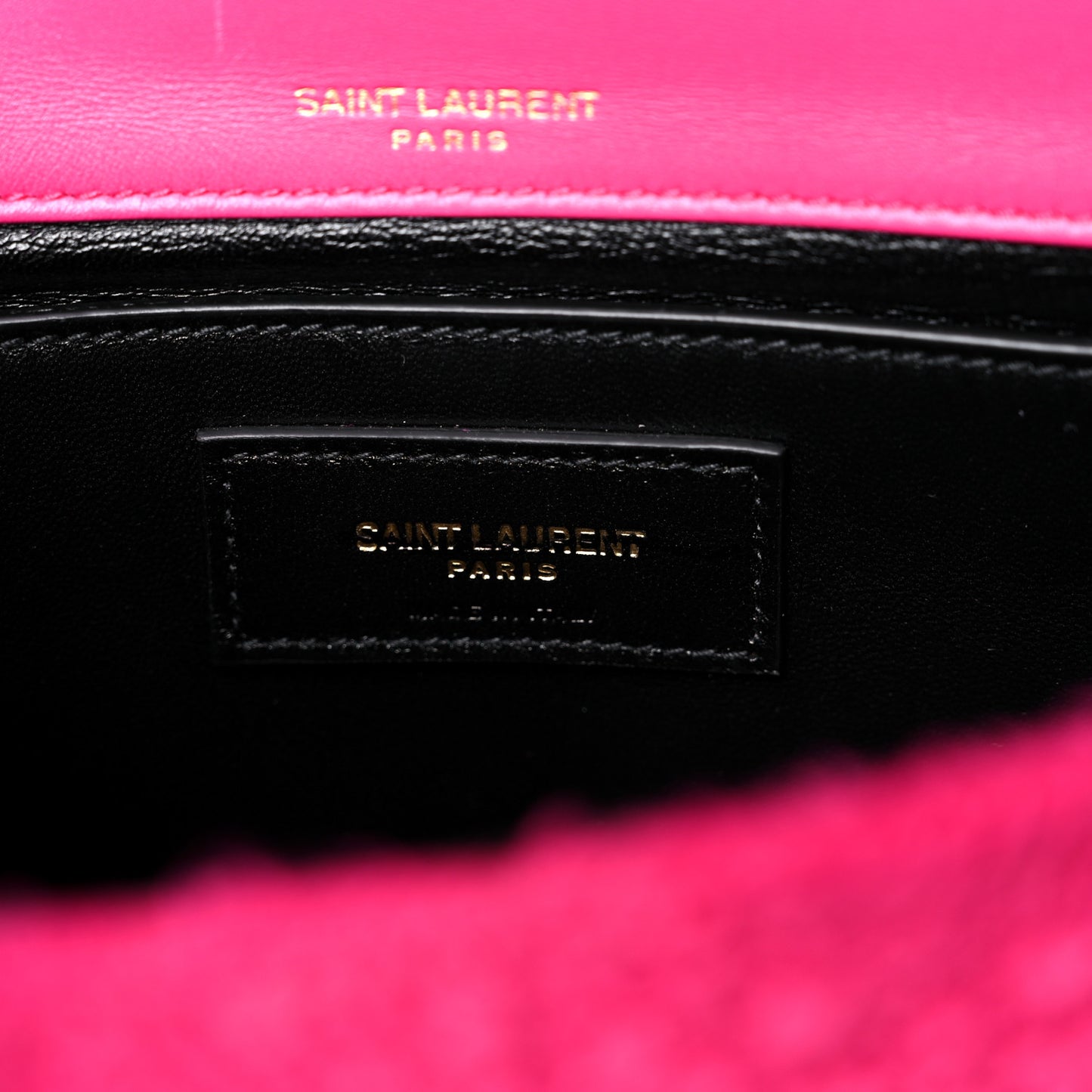 Boucle Tweed Patchwork Monogram Medium Jamie Baguette Magenta