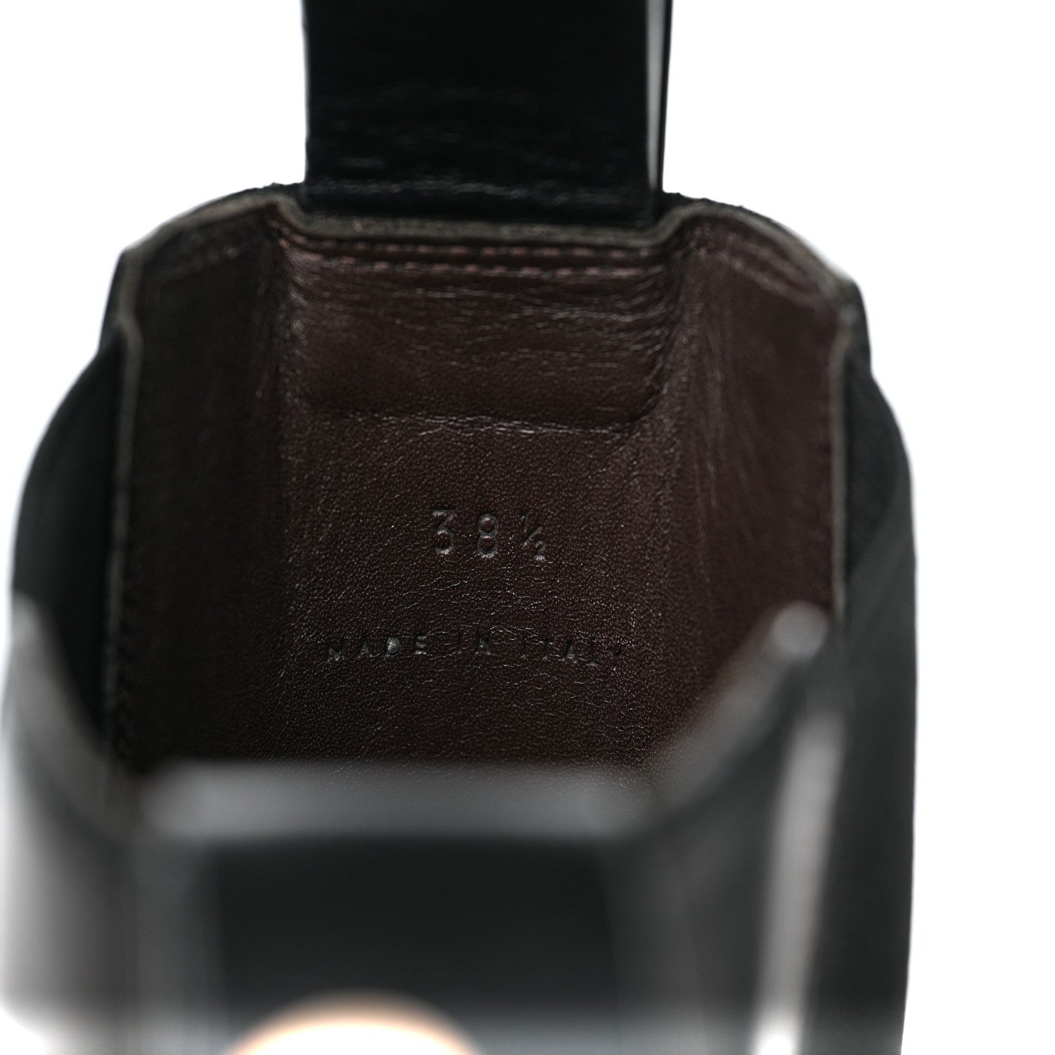 Bottega Veneta Calfskin The Tire Chelsea Boots 38.5 Black Plum 7 of 10