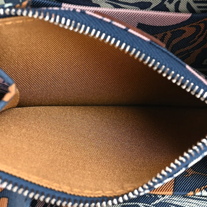 Hermes Evercolor Barenia Silk'In Compact Wallet Gold Bleu Navy Vert Fizz 6 of 12