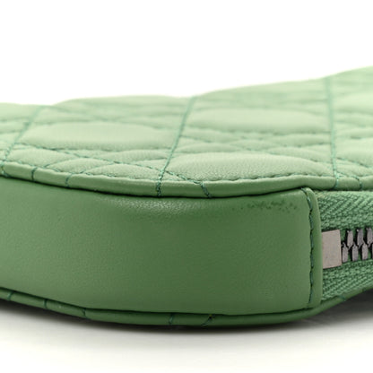 Christian Dior Lambskin Cannage Lady Dior Phone Holder Green 8 of 9