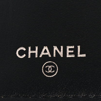 Chanel Caviar Chevron Quilted Medium Boy Flap Wallet Black 6 of 9