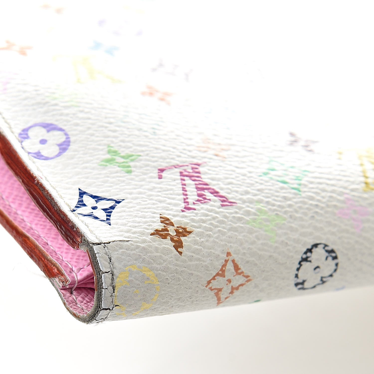 Louis Vuitton Monogram Multicolor Insolite Wallet White Litchi 13 of 18
