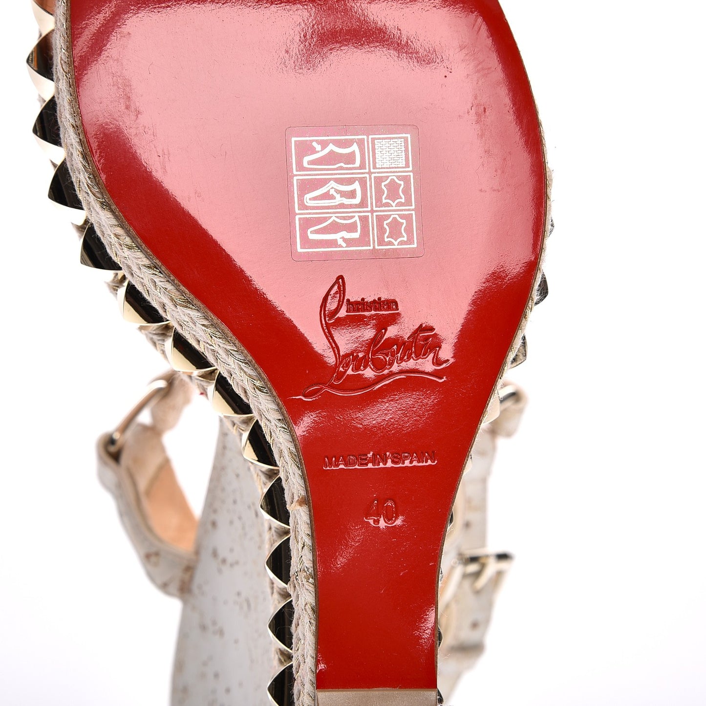Cork Cataclou 140 Wedge Sandals 40 Off White