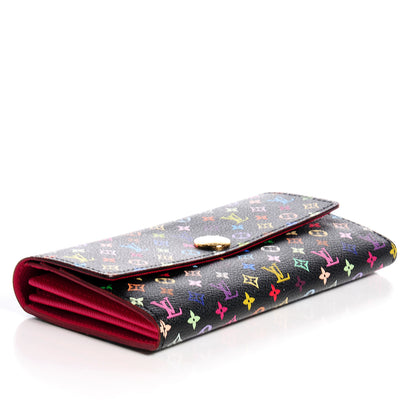 Louis Vuitton Monogram Multicolor Sarah Wallet Black Grenade 3 of 7