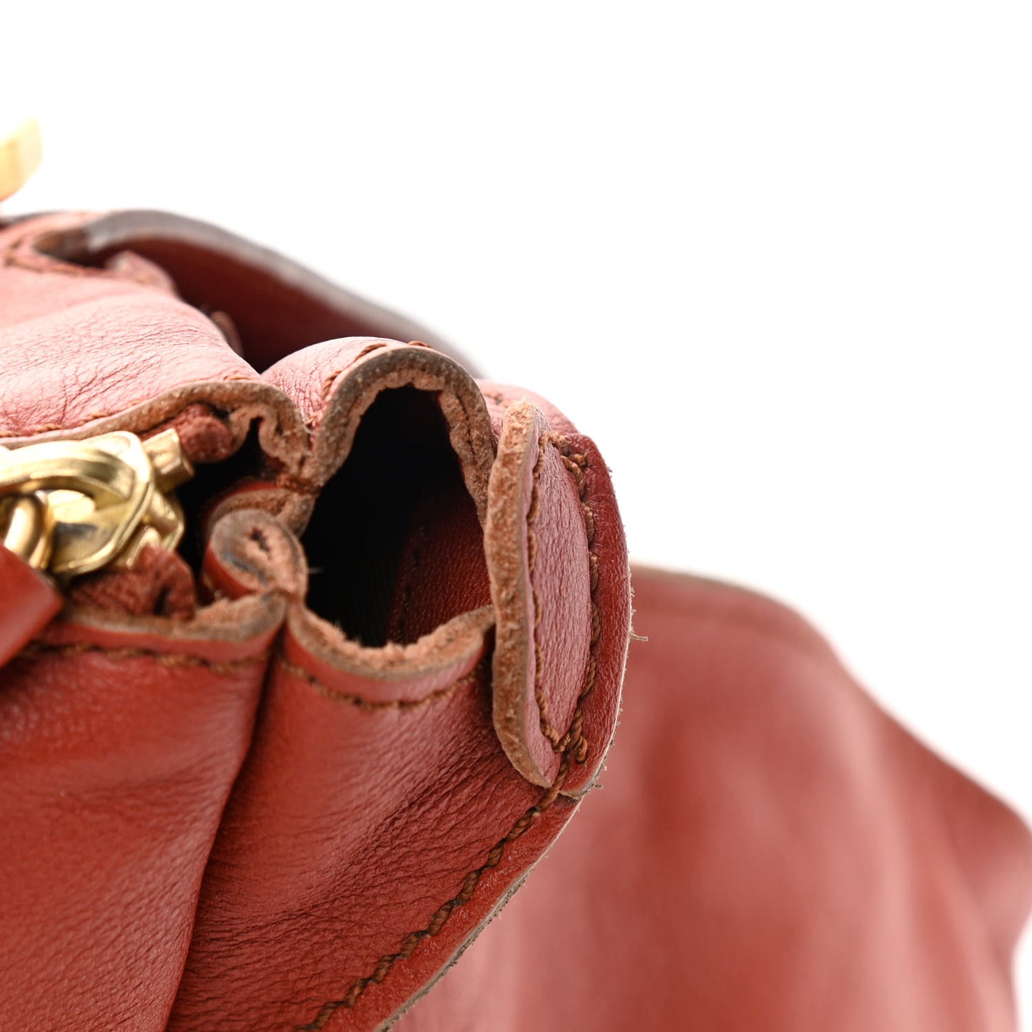 Calfskin Large Marcie Satchel Maple Leaf
